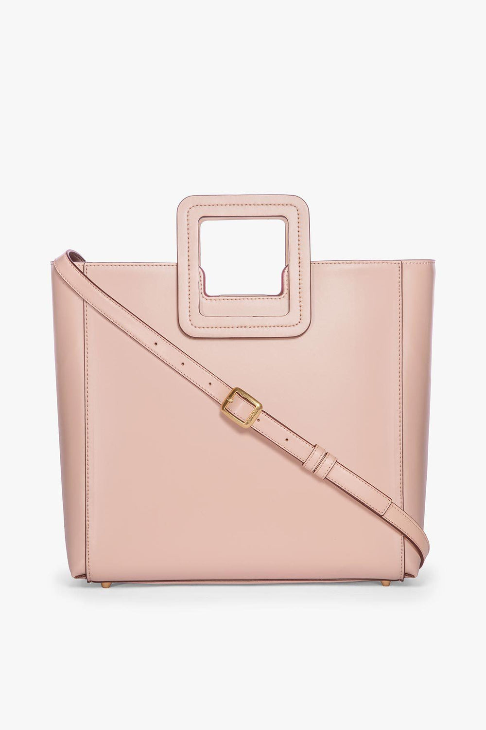 SHIRLEY LEATHER BAG BLUSH - STAUD online