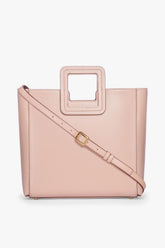 SHIRLEY LEATHER BAG BLUSH - STAUD online