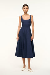 WELLS DRESS Navy - STAUD for sale