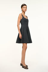 MINI WELLS DRESS BLACK - STAUD online
