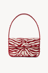 TOMMY BEADED BAG SCARLET WHITE - STAUD for sale