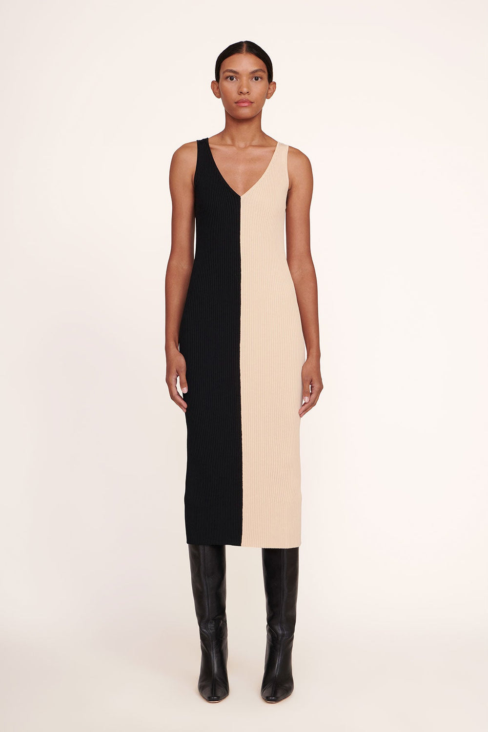 DANA DRESS BUFF BLACK - STAUD near me