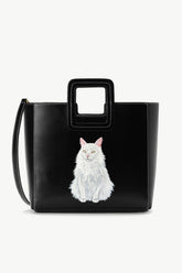 CUSTOM SHIRLEY LEATHER BAG BLACK - STAUD sale