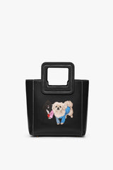 CUSTOM MINI SHIRLEY LEATHER BAG BLACK - STAUD outlet