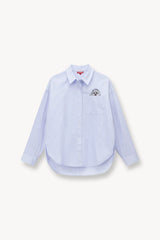 CUSTOM CLASSIC OVERSIZED SHIRT OXFORD BLUE - STAUD online