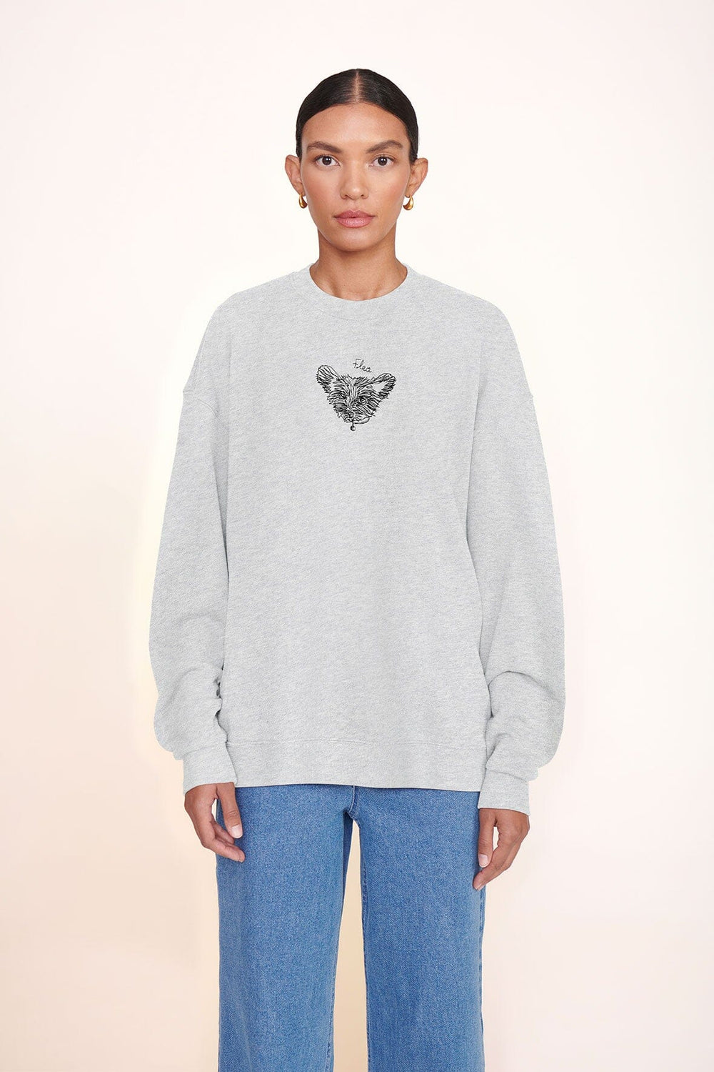 CUSTOM x C.BONZ OVERSIZED SWEATSHIRT GREY - STAUD outlet