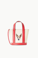 CUSTOM ALLORA MINI TOTE CREAM RED ROSE - STAUD for sale