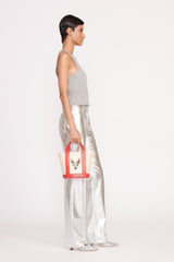 CUSTOM ALLORA MINI TOTE CREAM RED ROSE - STAUD for sale