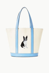 CUSTOM ALLORA TOTE CREAM BLUE - STAUD US