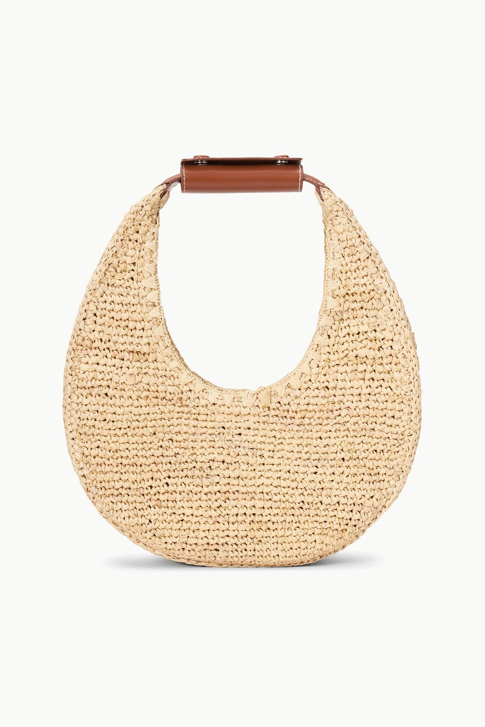 MOON RAFFIA BAG NATURAL TAN - STAUD online
