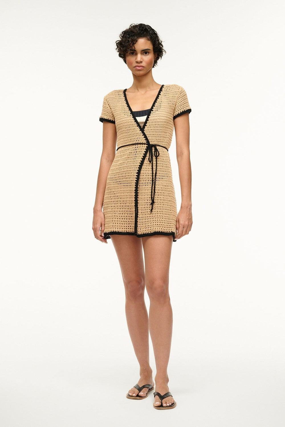 SPRITZ COVERUP DRESS NATURAL - STAUD US