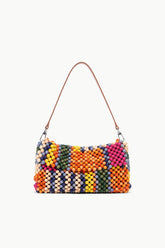 TIMMY BEADED SHOULDER BAG MULTI BAYADERE STRIPE - STAUD US