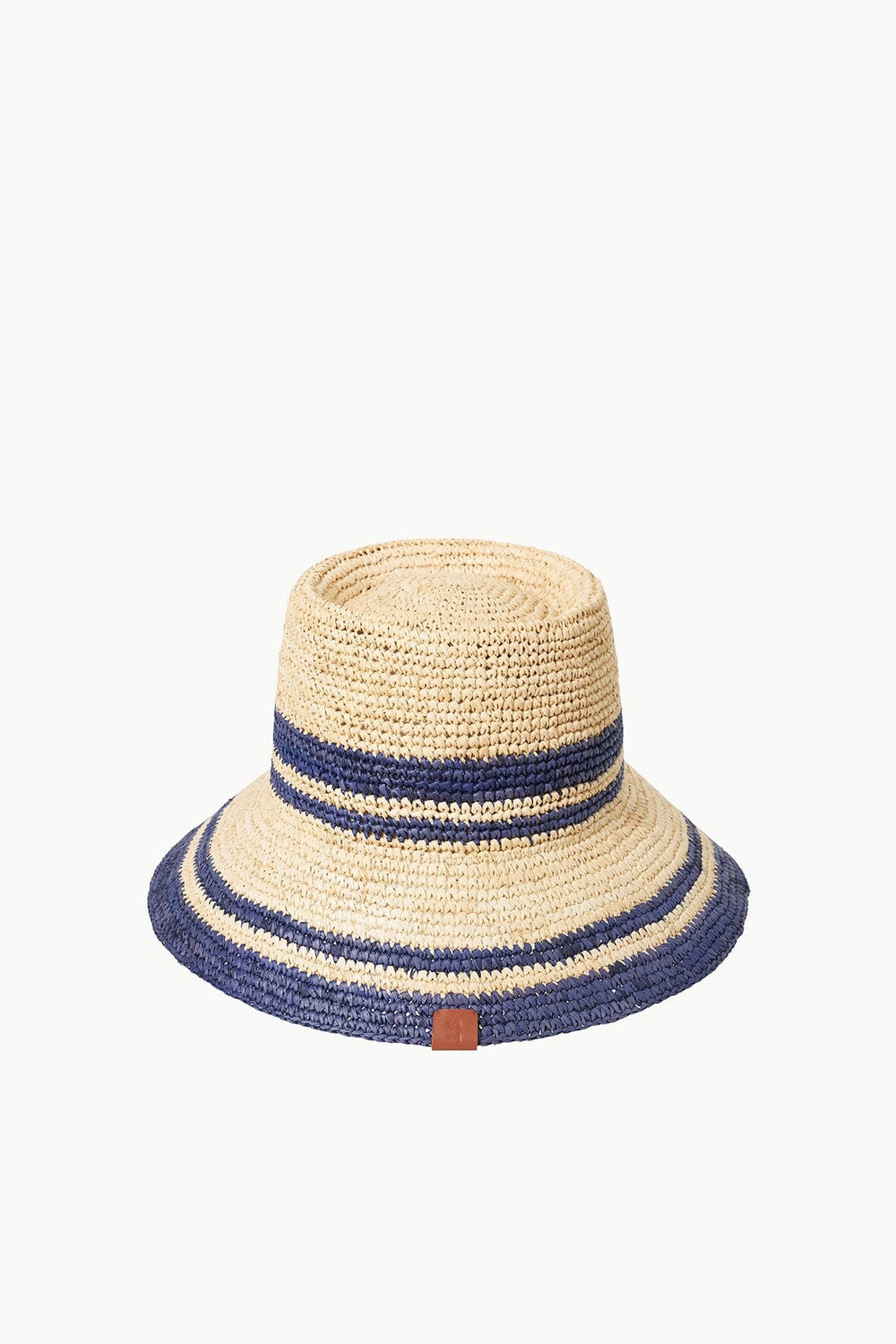 RITA BUCKET HAT NATURAL NAVY - STAUD US