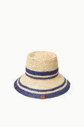 RITA BUCKET HAT NATURAL NAVY - STAUD US