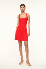 MINI ELLISON DRESS RED ROSE - STAUD sale