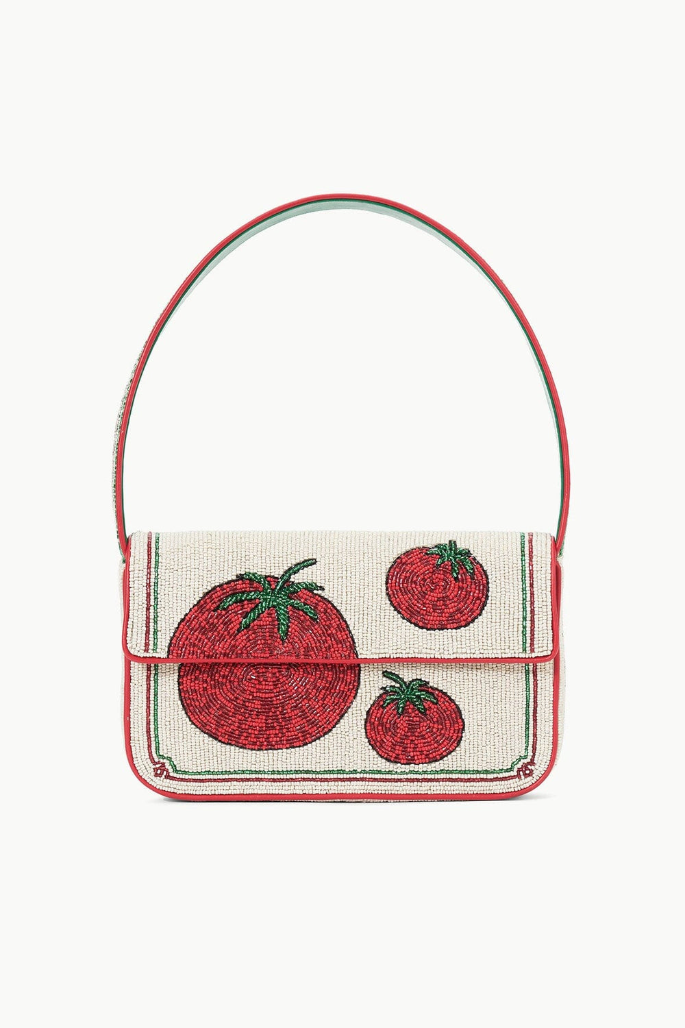 TOMMY BEADED BAG TOMATO - STAUD US