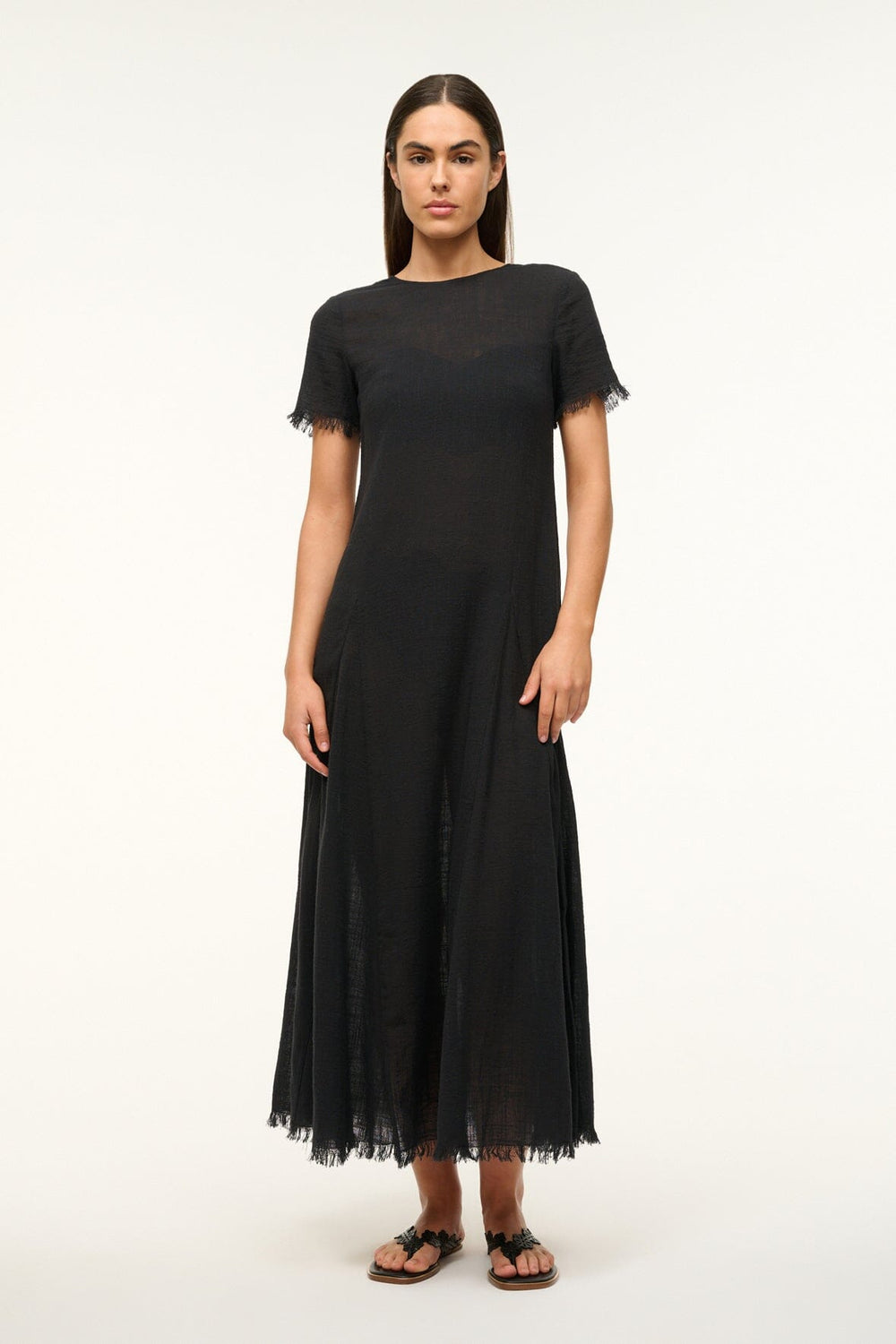 LE HAVRE DRESS BLACK - STAUD US