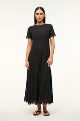 LE HAVRE DRESS BLACK - STAUD US