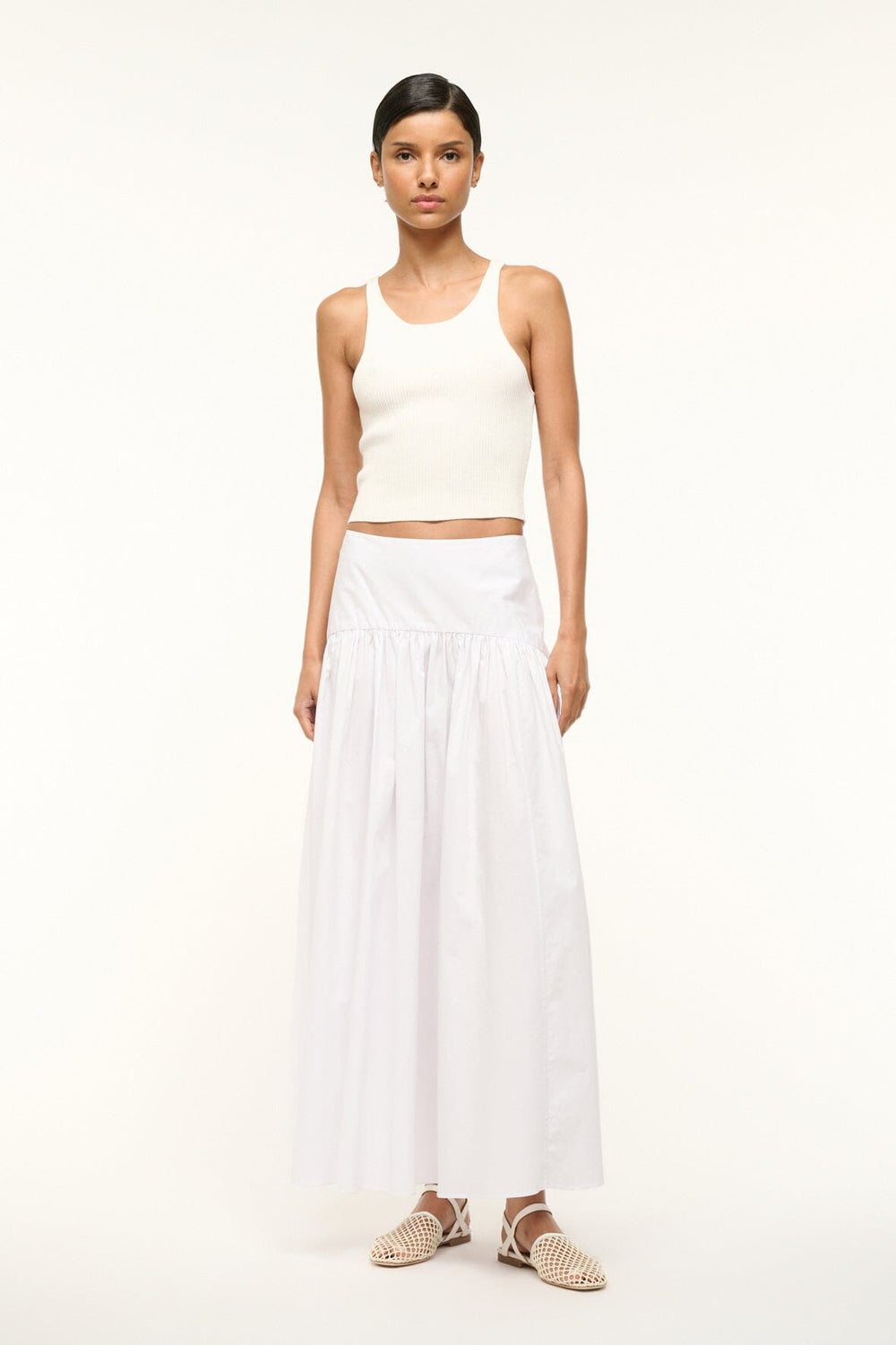 PROCIDA SKIRT WHITE - STAUD US