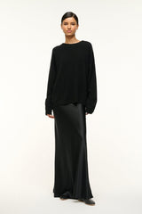 SERRANO CASHMERE RELAXED CREW BLACK - STAUD for sale