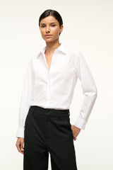 ROXBURY POPLIN SHIRT WHITE - STAUD near me