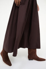 WALLY FLAT BOOT MAHOGANY SUEDE - STAUD for sale