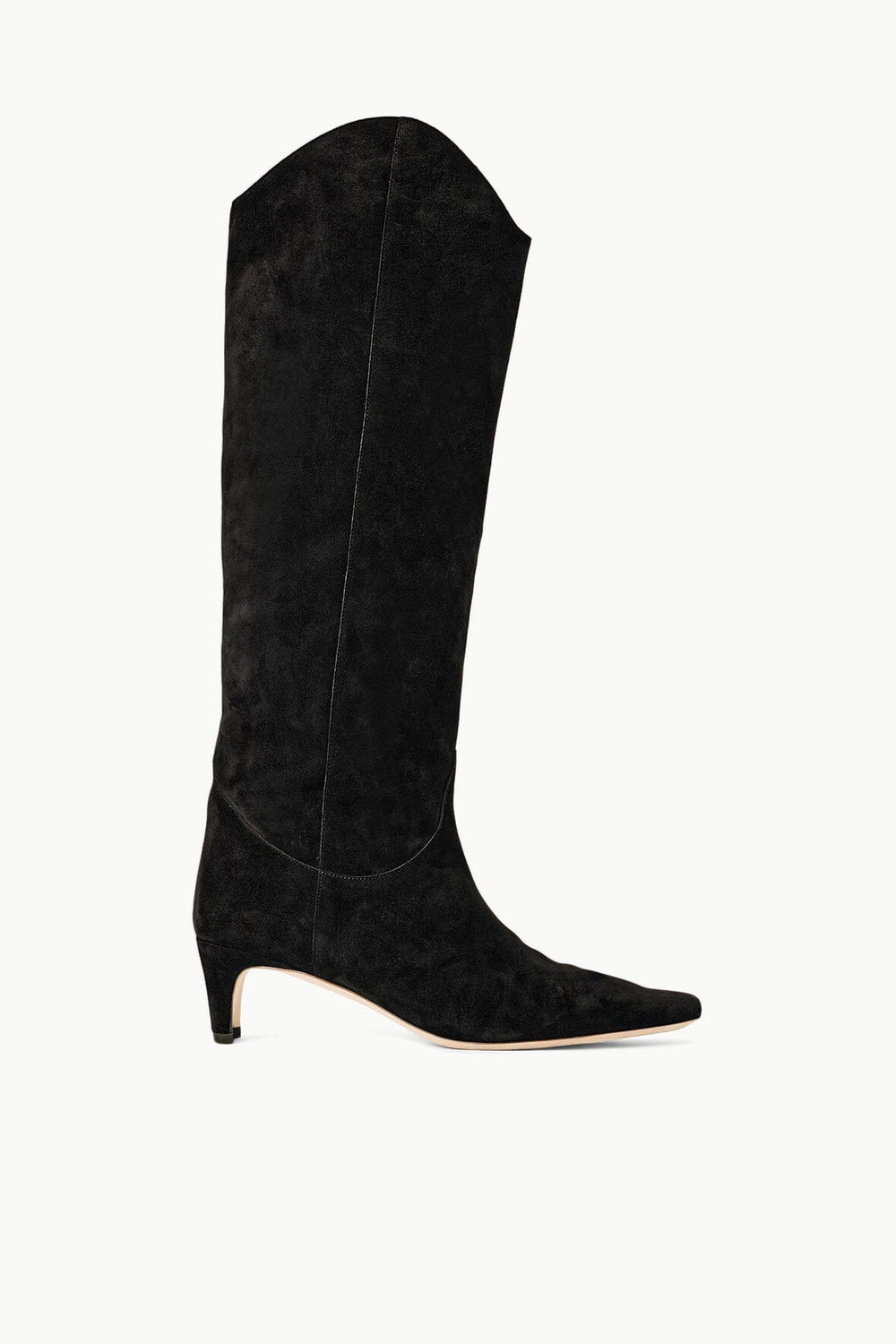 WESTERN WALLY BOOT BLACK SUEDE - STAUD sale