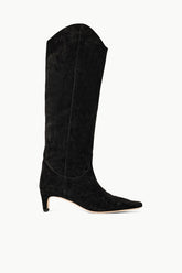 WESTERN WALLY BOOT BLACK SUEDE - STAUD sale