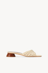 SIMONE CROCHET HEEL CREAM - STAUD outlet