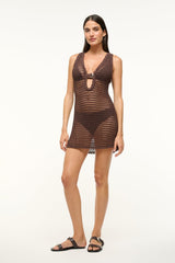 ANOK DRESS DARK CHOCOLATE - STAUD outlet