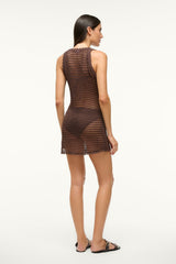 ANOK DRESS DARK CHOCOLATE - STAUD outlet