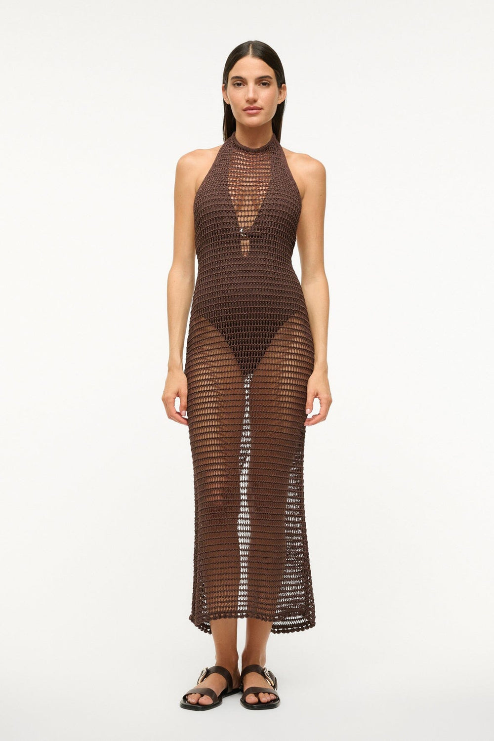 JANE DRESS DARK CHOCOLATE - STAUD near me