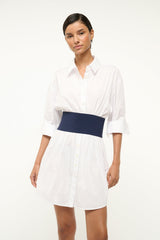MICHELLE DRESS WHITE NAVY - STAUD online