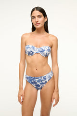 JO BALCONETTE BIKINI TOP BLUE TOILE - STAUD sale