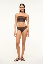 GEMMA BIKINI BOTTOM DARK CHOCOLATE - STAUD near me