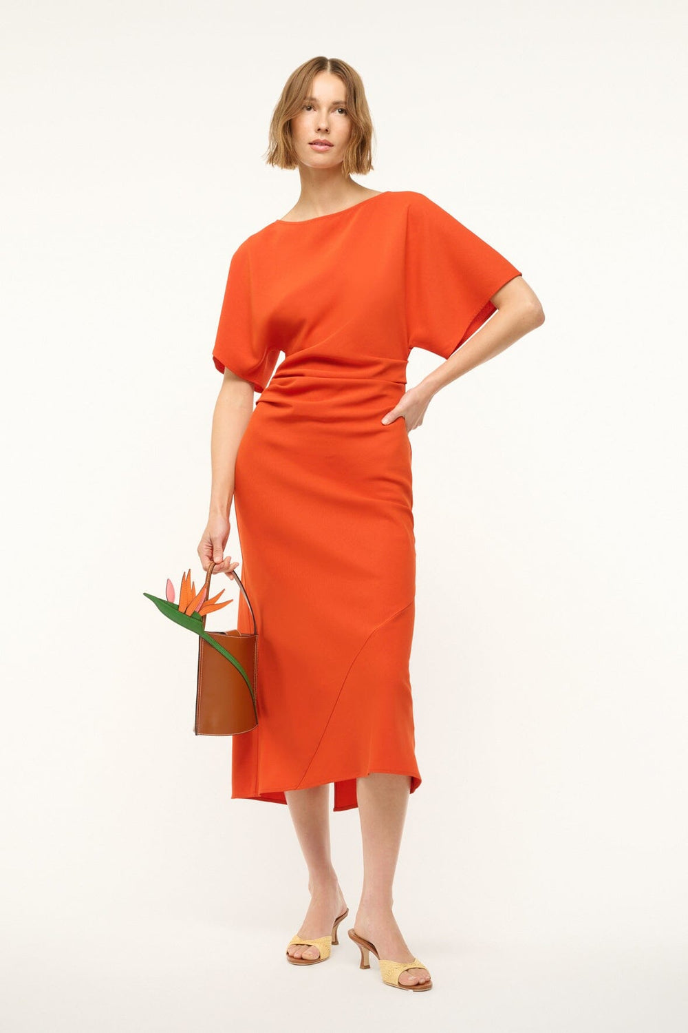 AMELIE DRESS CAYENNE - STAUD US