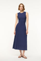 ELYSE DRESS NAVY - STAUD outlet