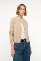 MIDNIGHT CASHMERE CARDIGAN STONE - STAUD near me