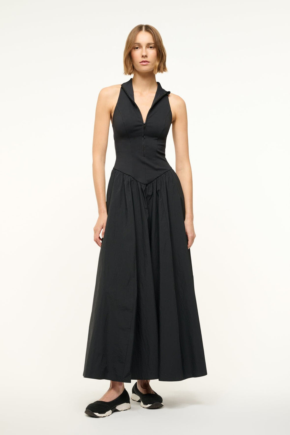 CREVASSE MAXI DRESS BLACK - STAUD US