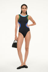 DOLCE ONE PIECE BLACK COLORBLOCK - STAUD outlet