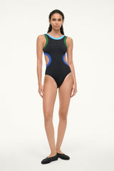 DOLCE ONE PIECE BLACK COLORBLOCK - STAUD outlet
