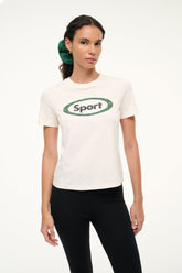 LULU SPORT TEE IVORY - STAUD for sale