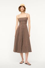 WYLIE DRESS DARK OAK MICRO STRIPE - STAUD near me