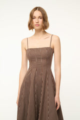 WYLIE DRESS DARK OAK MICRO STRIPE - STAUD near me