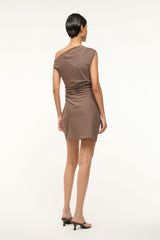 PHARE MINI DRESS DARK OAK MICRO STRIPE - STAUD outlet