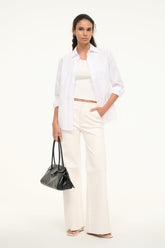 ALINE LEATHER PANTS IVORY - STAUD near me