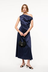 PHARE SILK DRESS NAVY - STAUD near me