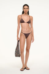 ALEXIS BIKINI TOP DARK CHOCOLATE - STAUD near me