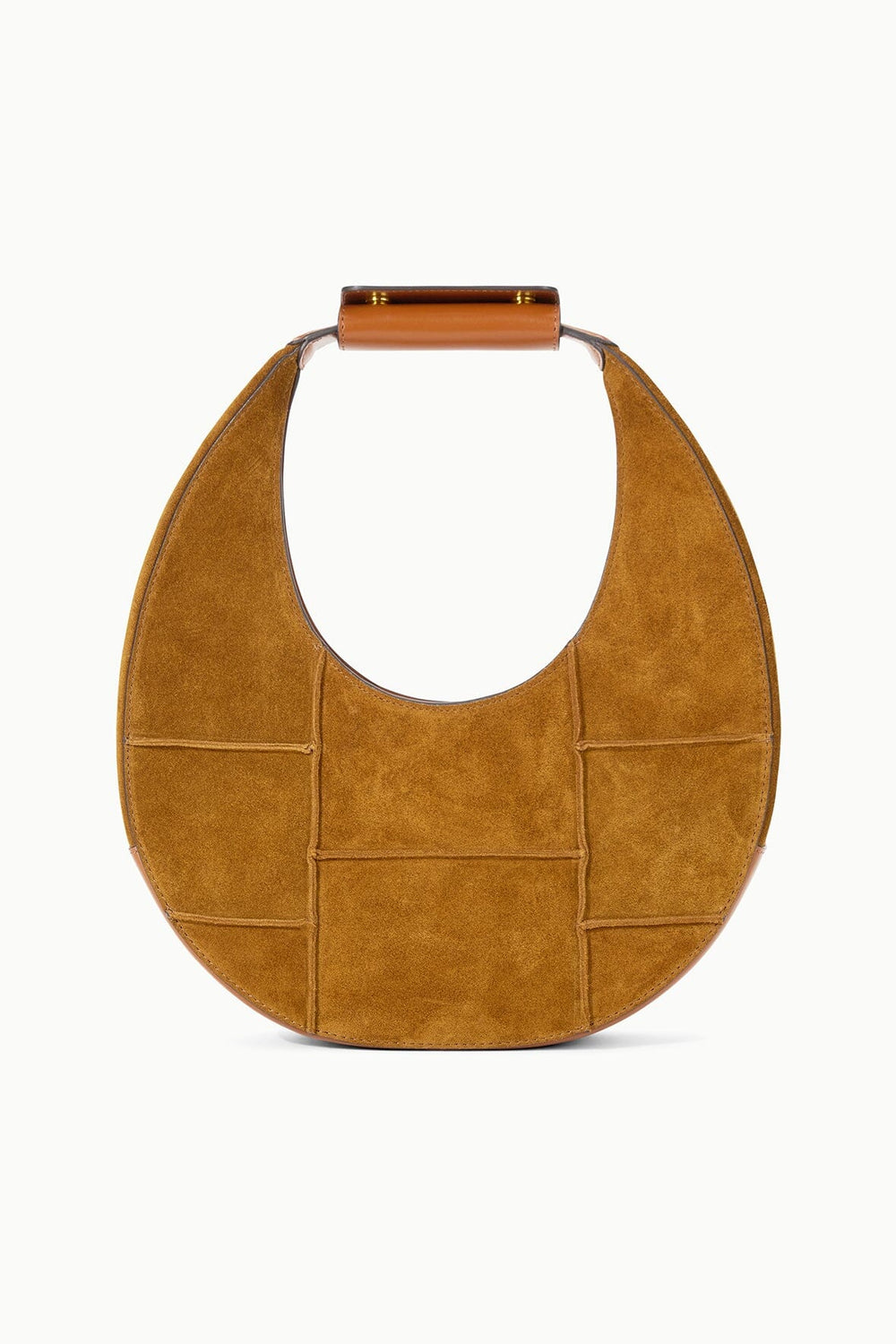 MOON TOTE BAG TAN SUEDE - STAUD online