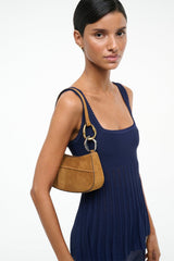 OLLIE BAG TAN SUEDE - STAUD online